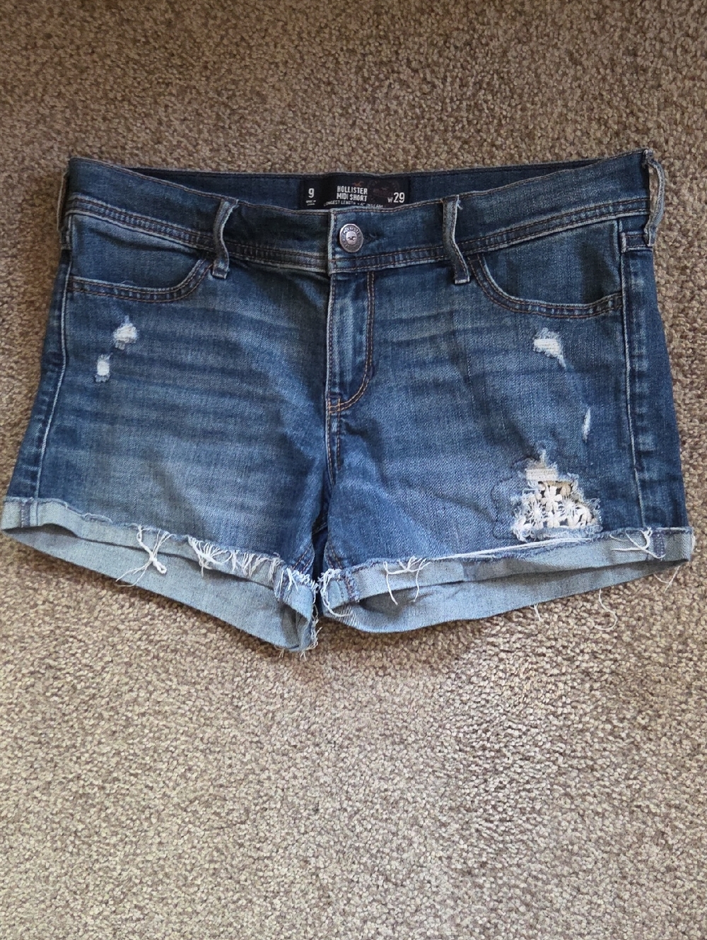 Hollister Distressed Denim Shorts